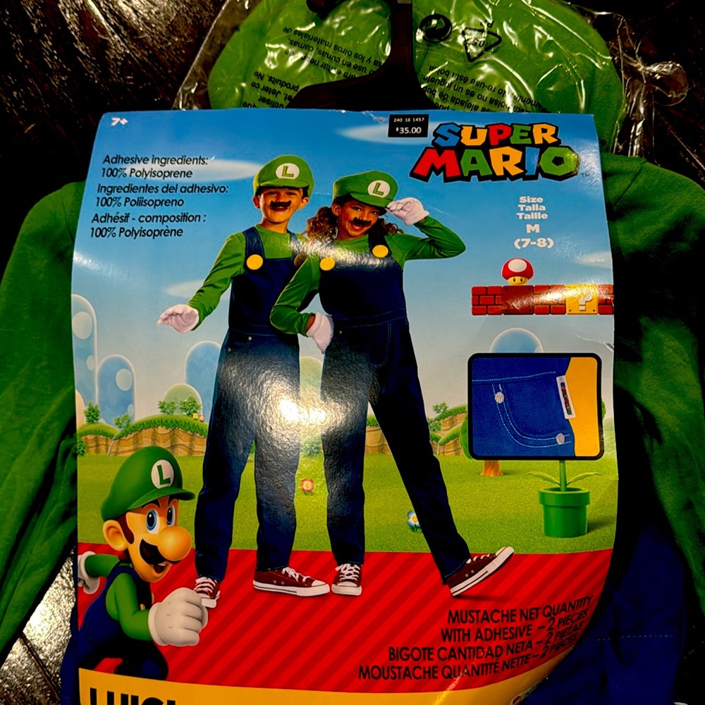Luigi costume for Halloween